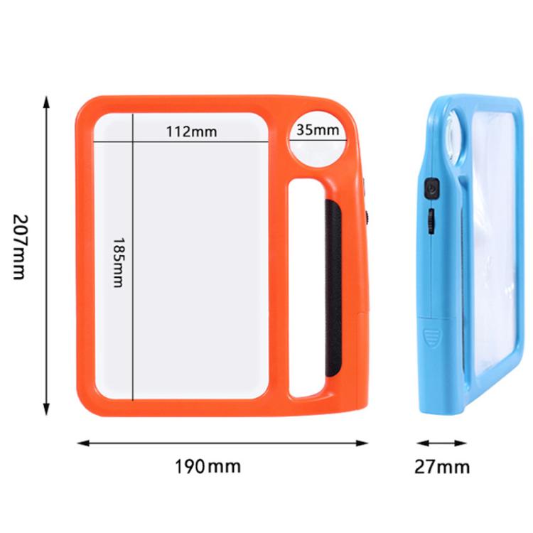 5/10X 48LEDs Magnifier 3 Colors Cold Warm Brightness Adjustment Handheld Loupe