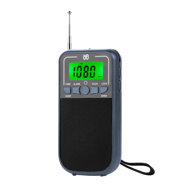 Portable FM/AM/SW Multi-Band High-Sensitivity Clock-Controlled Radio Player