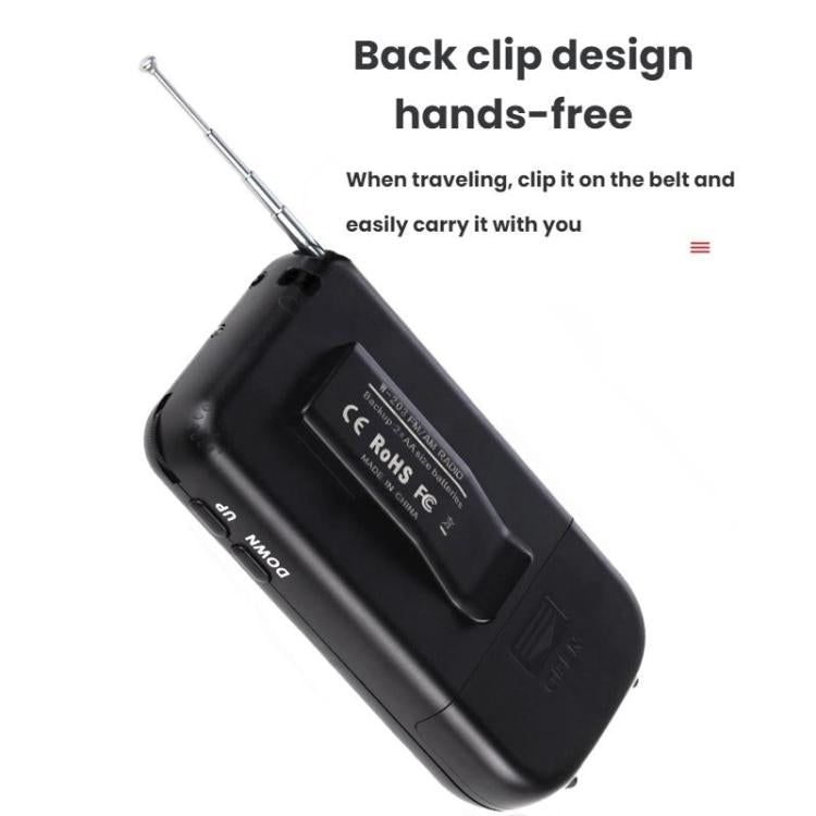 Portable FM/AM/SW Multi-Band High-Sensitivity Clock-Controlled Radio Player