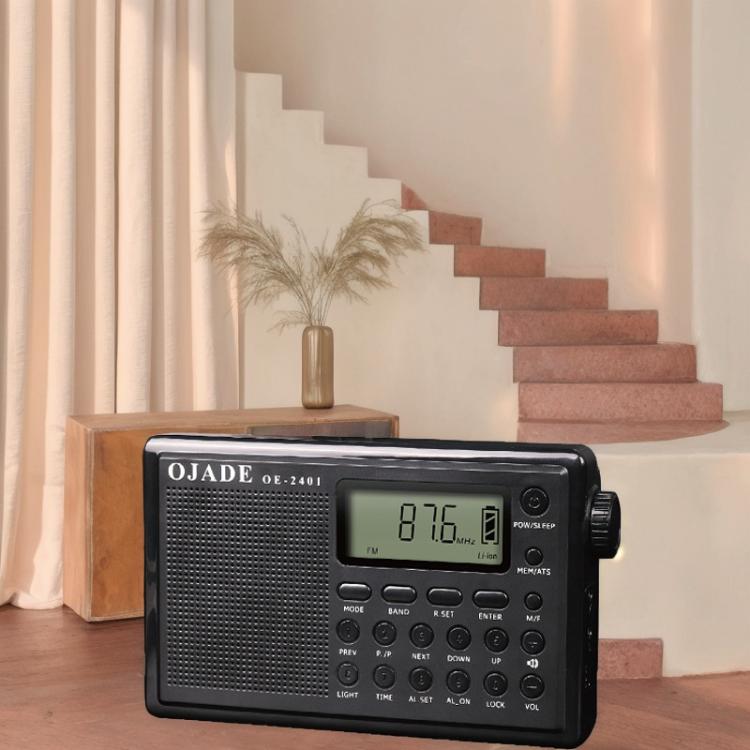 OJADE OE-2401 Full-Band Full-Channel Portable High Sensitivity Digital Display Bluetooth Stereo Radio
