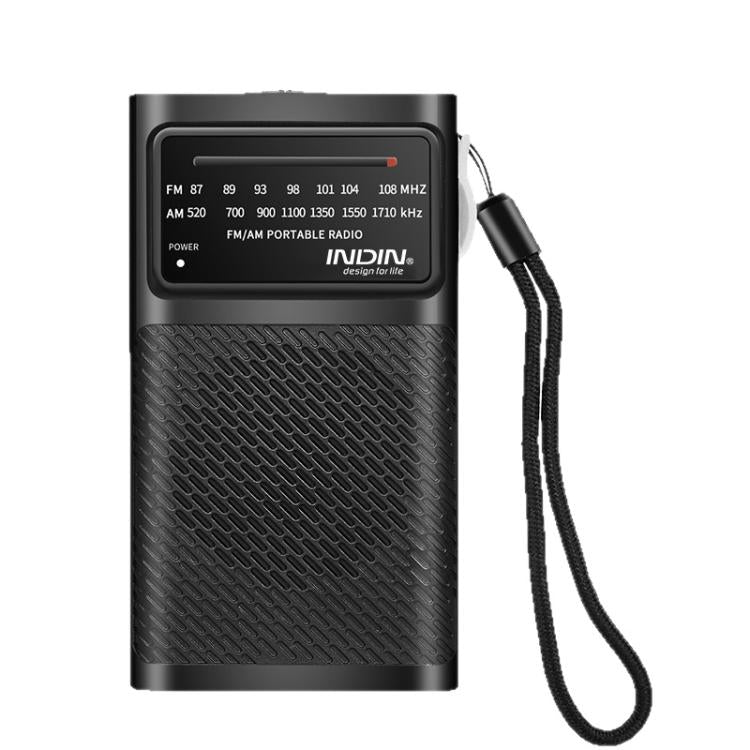 INDIN BC-R955 Portable AM/FM Radio with High-Fidelity Sound & Clip-On Design Sports Outdoor Player