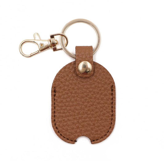 Universal Keychain Leather Key Cover Keychain Replaceable Keys