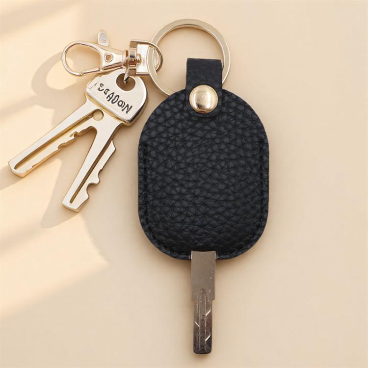 Universal Keychain Leather Key Cover Keychain Replaceable Keys