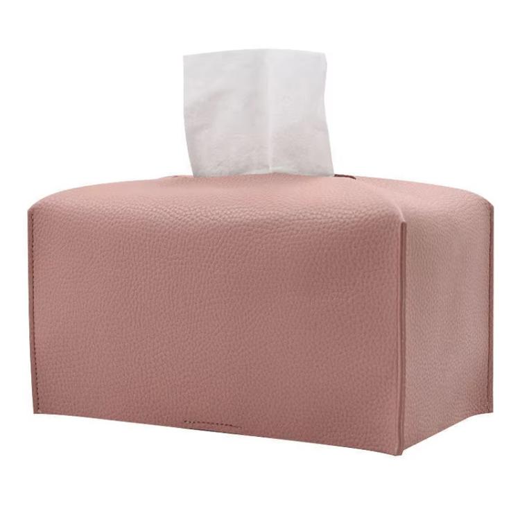 Square Leather Paper Towel Box Paper Towel Bedroom Tissue Box