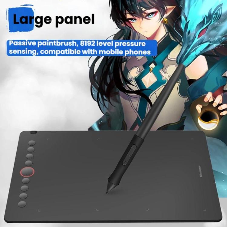 10Moons I6 Digital Drawing Tablet Compatible With Mobile Phones Computers