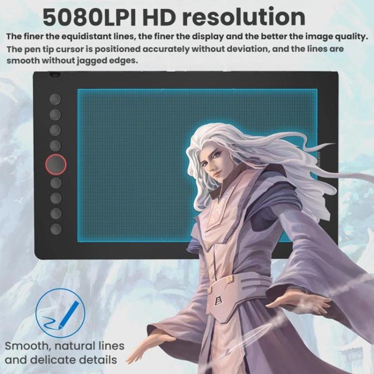 10Moons I6 Digital Drawing Tablet Compatible With Mobile Phones Computers