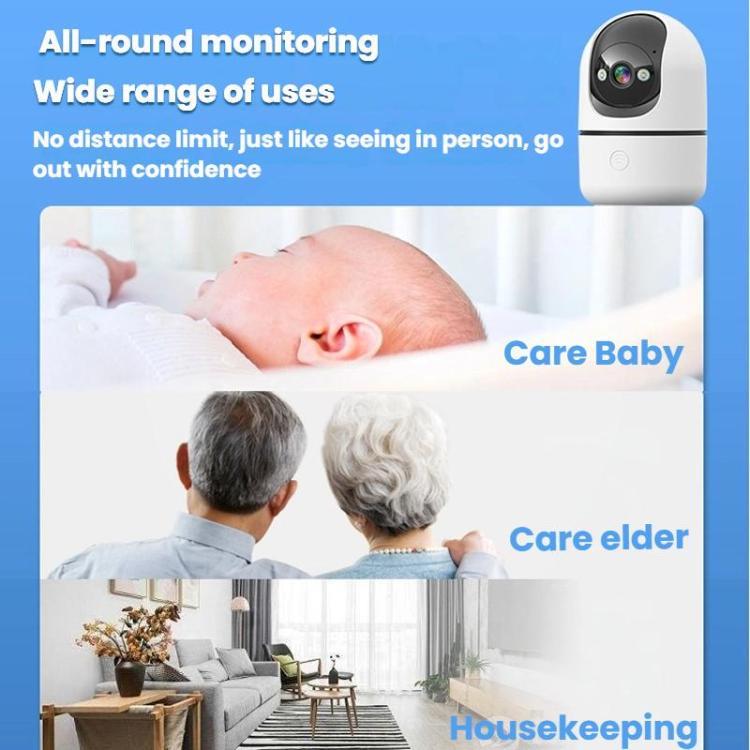 10Moons Indoor 4G Network Camera Home Remote Mobile Wireless HD Monitor