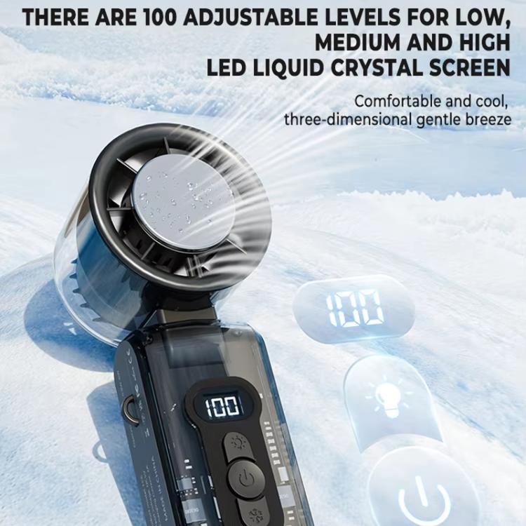 High Speed Folding Cooling Fan Powerful Semiconductor Handheld Turbine Fan