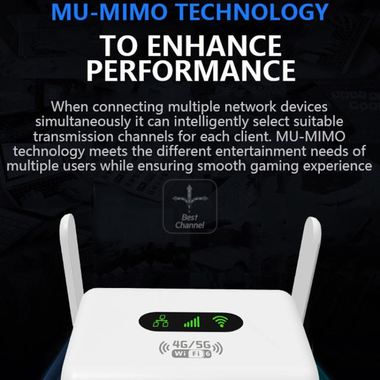 European/Asian /African Edition 4G Mini CPE Wireless SIM Card Router Portable WiFi Hotspot, EU Plug