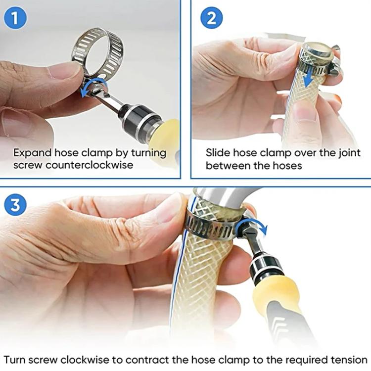 40pcs /Set Stainless Steel American-Style Heavy-Duty Clamp Kit