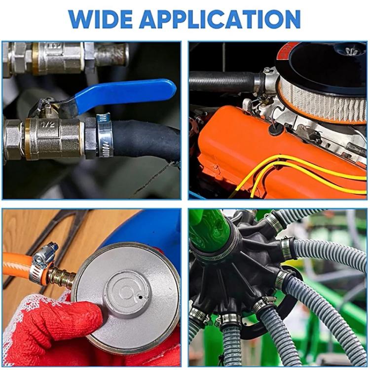 40pcs /Set Stainless Steel American-Style Heavy-Duty Clamp Kit