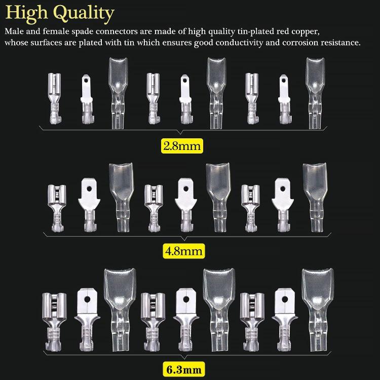 360pcs /Set Cold Press Terminal Block Spring Insert and Cover Set