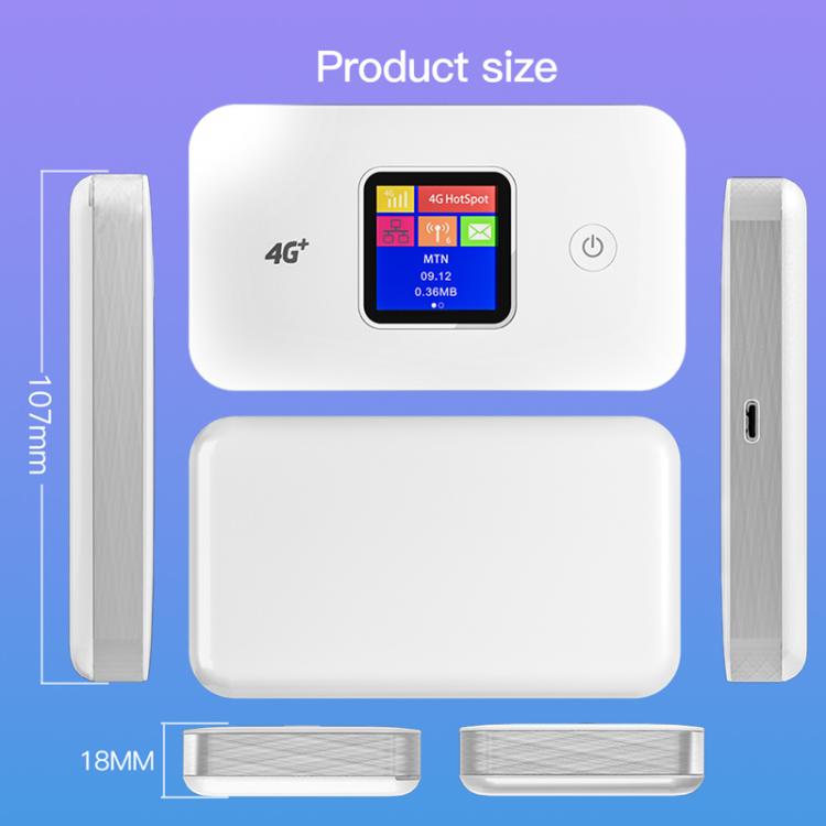 MF801 4G CAT7 Dual Band Portable WIFI LTE 300M Wireless Plug-in Router Color Screen MIFI Mobile Hotspot