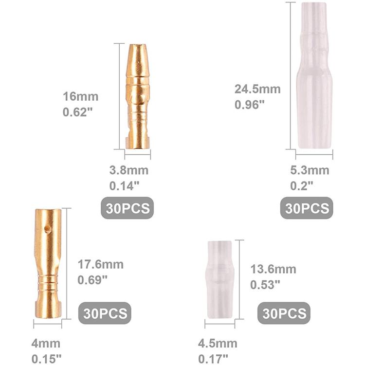 120pcs /Set Plug-in Spring Terminal Blocks + Housing Set