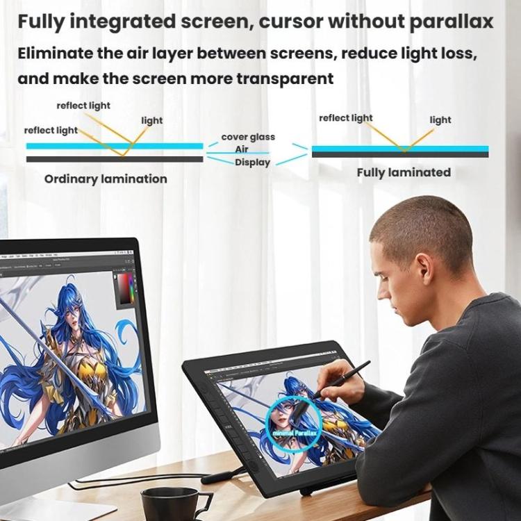 VEIKK VK2200PRO 21.5 inch Digital Screen Hand Drawing Screen Electronic Drawing Screen Compatible With Mobile Phone