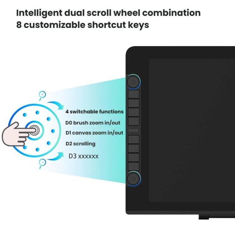 VEIKK VK2200PRO 21.5 inch Digital Screen Hand Drawing Screen Electronic Drawing Screen Compatible With Mobile Phone