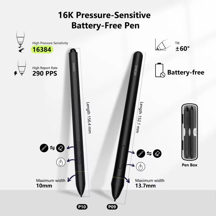 VEIKK VK1600 15.6 Inch Digital Drawing Screen Electronic Drawing Screen Compatible With Mobile Phone