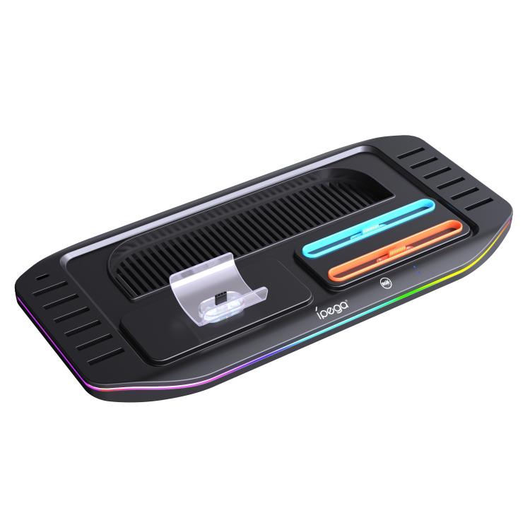 ipega Charging Dock for Nintendo Switch 2 Joy-Con & Pro Controller with RGB Lighting Game Card Holder