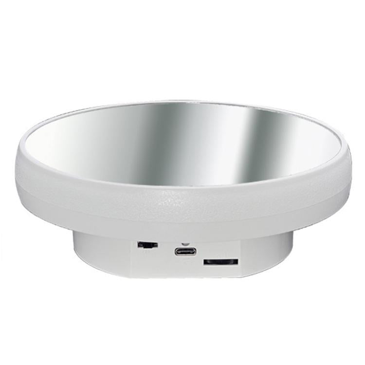 Multi-purpose Mirror Electric Rotating Disc Battery / USB Powered Photography Live Display Stand