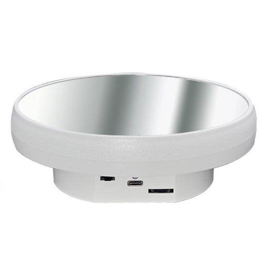 Multi-purpose Mirror Electric Rotating Disc Battery / USB Powered Photography Live Display Stand