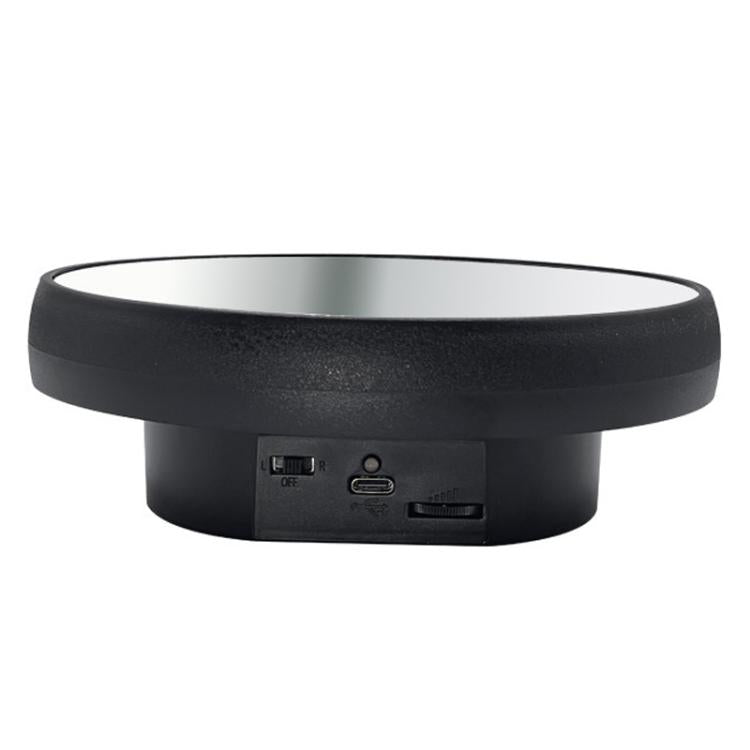 Multi-purpose Mirror Electric Rotating Disc Battery / USB Powered Photography Live Display Stand