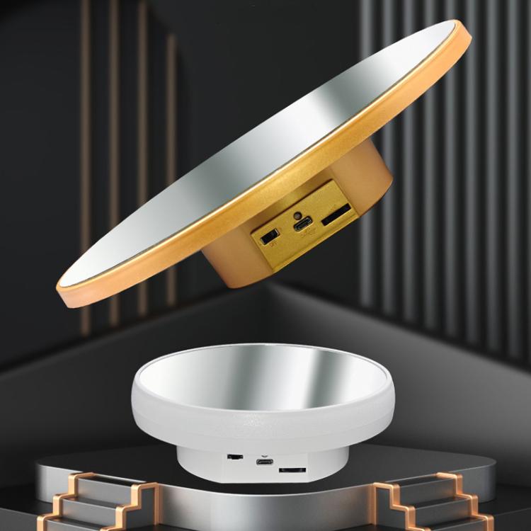 Multi-purpose Mirror Electric Rotating Disc Battery / USB Powered Photography Live Display Stand