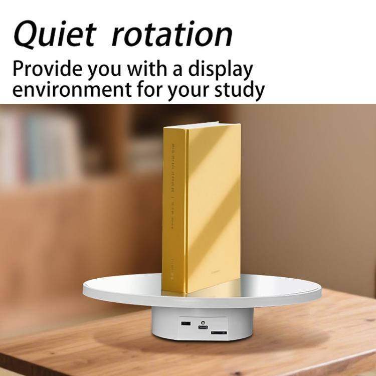 Multi-purpose Mirror Electric Rotating Disc Battery / USB Powered Photography Live Display Stand