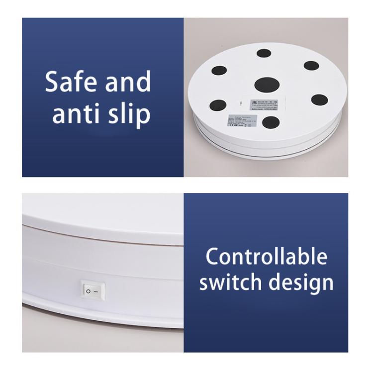 Remote Control Light Rotating Tray Still Life Display Adjustable Speed Brightness Jewelry Stand