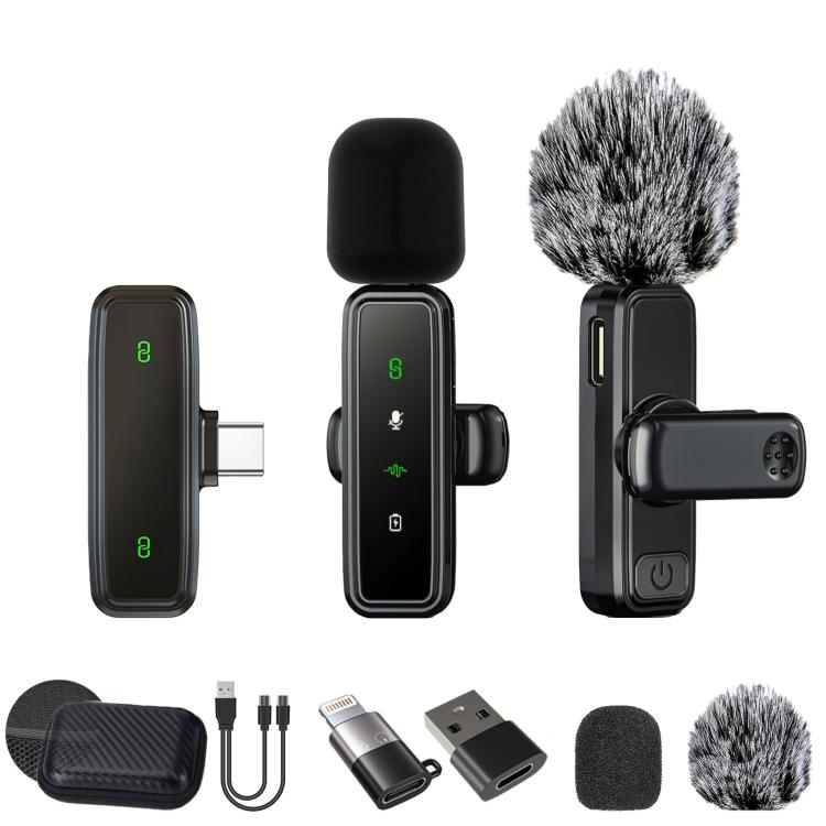 Wireless Collar Clip Microphone Smart Noise Reduction Mini Microphone