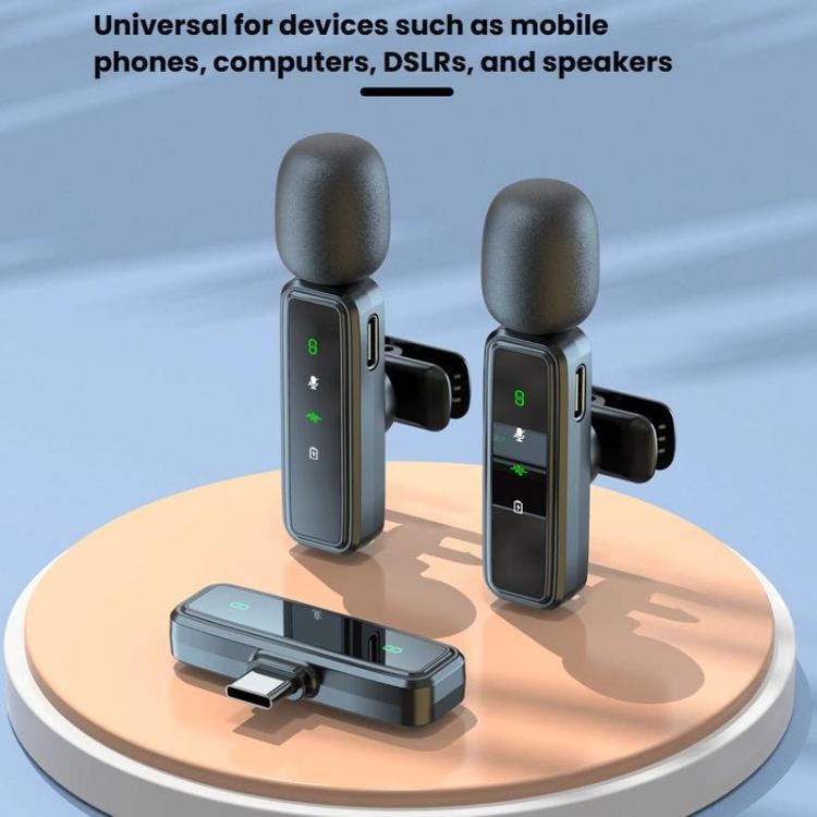 Wireless Collar Clip Microphone Smart Noise Reduction Mini Microphone