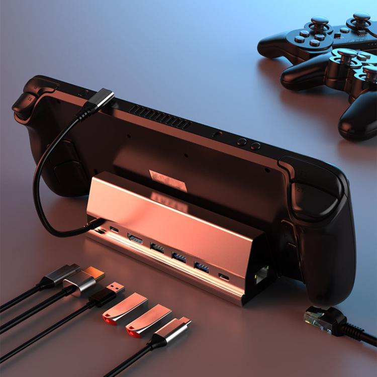 7 In 1 Type-C Docking Station 4K 60Hz Gaming Expansion Dock