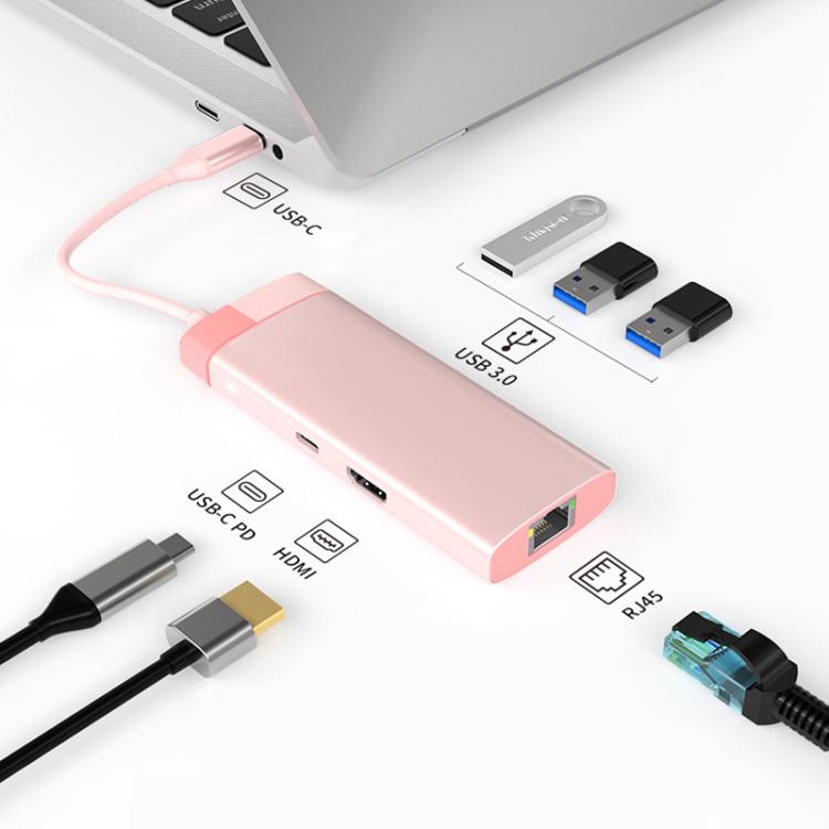 Metal Type-C Docking Station USB HUB Computer Multi Functional Expansion Dock