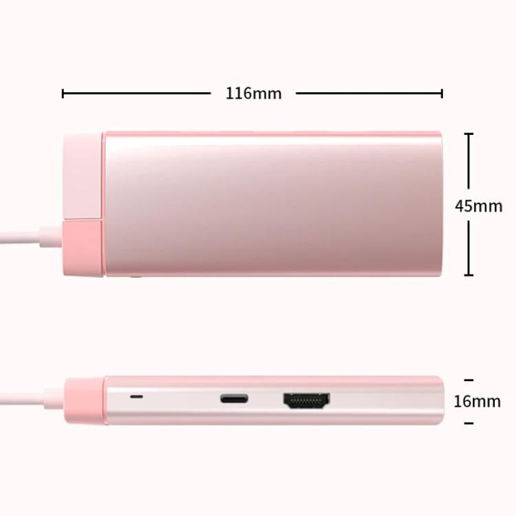Metal Type-C Docking Station USB HUB Computer Multi Functional Expansion Dock