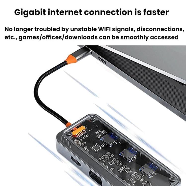 Type-C Docking Station USB HUB Multi Port Hub Computer Converter