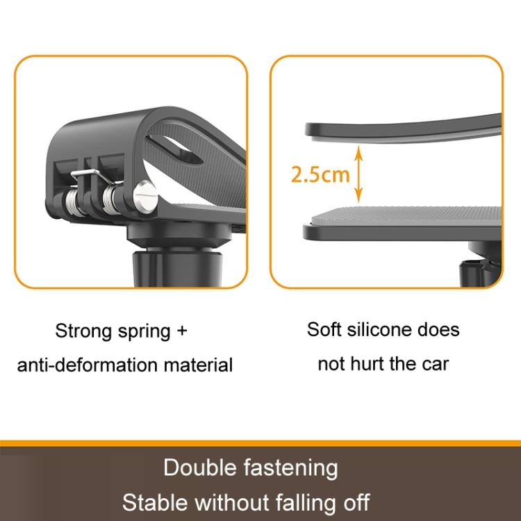 Car Sun Visor Bracket Panoramic Sports Camera Phone Vehicle Mount Base