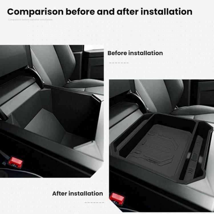 For Tesla Cybertruck Center Console Storage Box