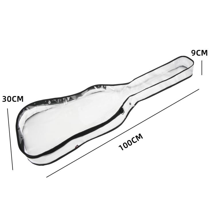 39 Inch Electric Guitar Dust Cover TPU Gig Bag with Dual Zippers Protective Storage Case