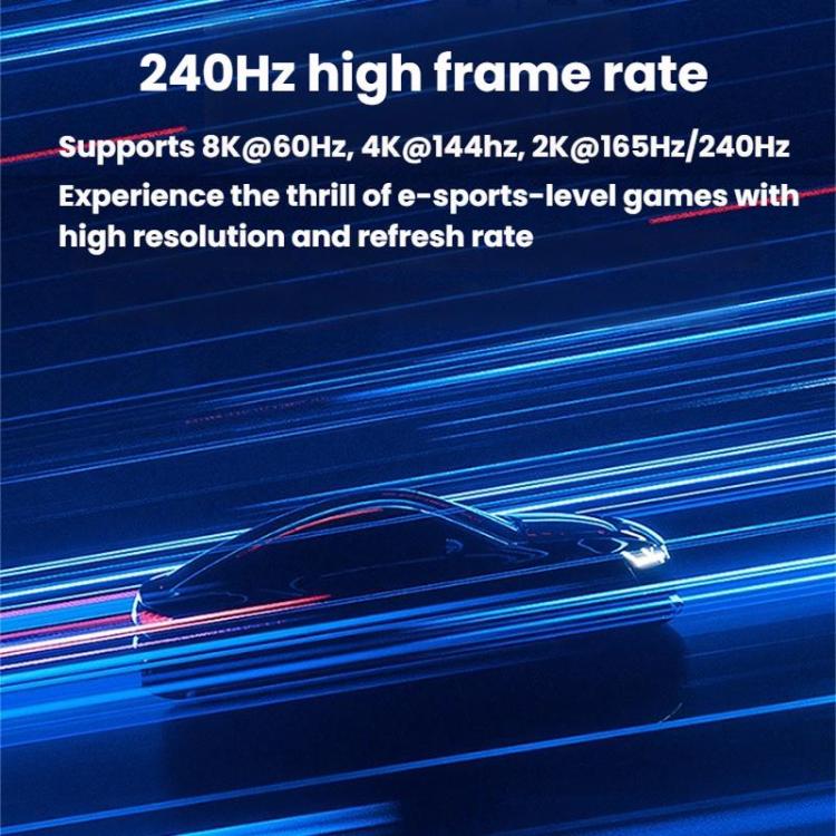 Type-C To DP1.4 8K 60Hz HD Unidirectional Adapter Cable Computer Gaming Console Monitor Mobile Phone Video Connection Cable