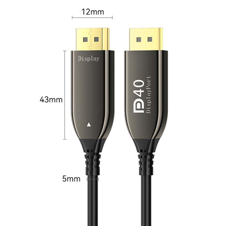 DP2.1 Male To Male 8K 60Hz HD Fiber Optic Cable For TV Computer Monitors Projectors