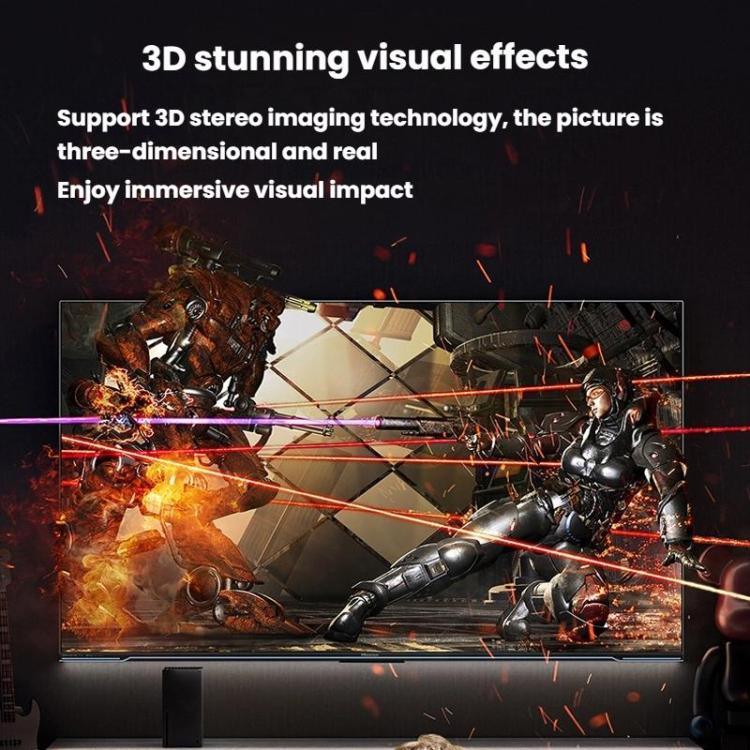 DP2.1 Male To Male 8K 60Hz HD Fiber Optic Cable For TV Computer Monitors Projectors