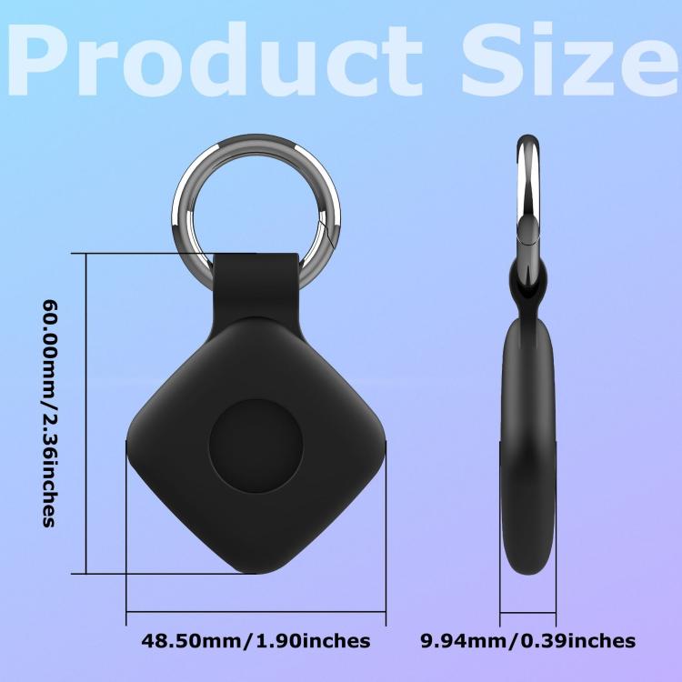 For Tile Mate / Mate Pro Anti-Loss Device Silicone Protective Case With Keyring Location Tracking Shell