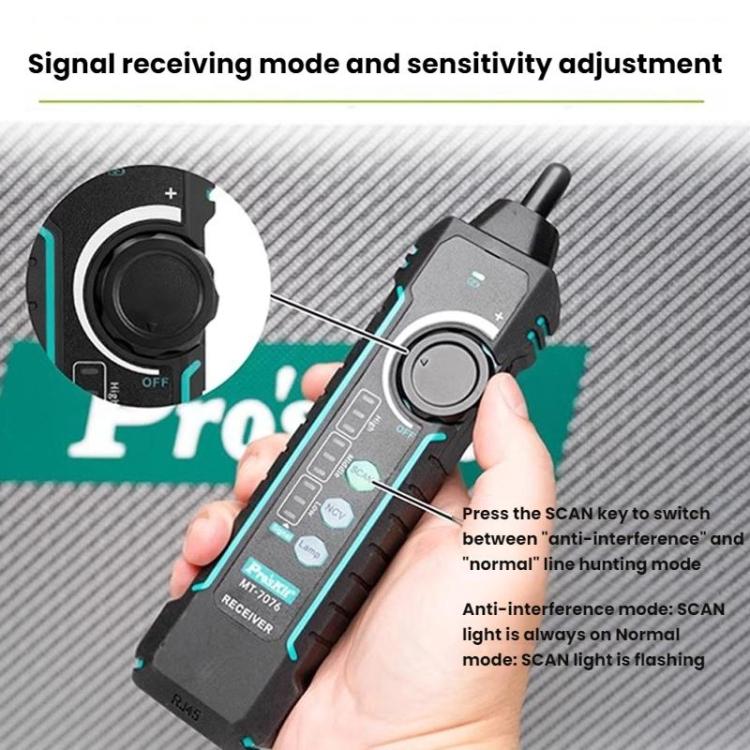 ProsKit MT-7076 LCD Anti-Interference Network Testing Cable Tracer