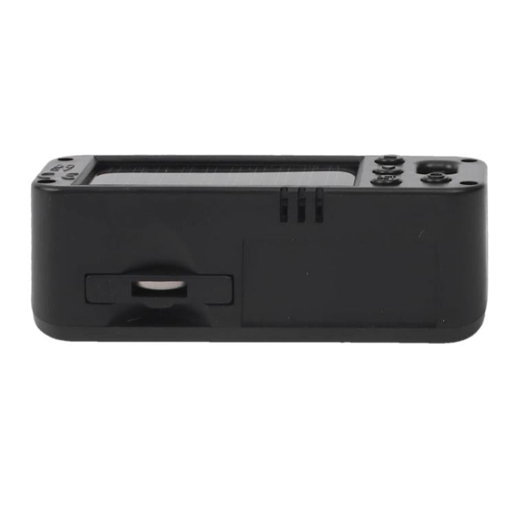 Car Solar-powered Clock With Luminous Light Thermometer Humidity Meter