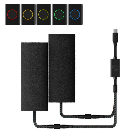 1pair Waterproof Heated Motorcycle Grips With Five-gear Adjustment