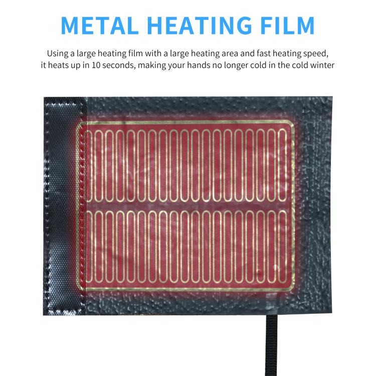 1pair Waterproof Heated Motorcycle Grips With Five-gear Adjustment