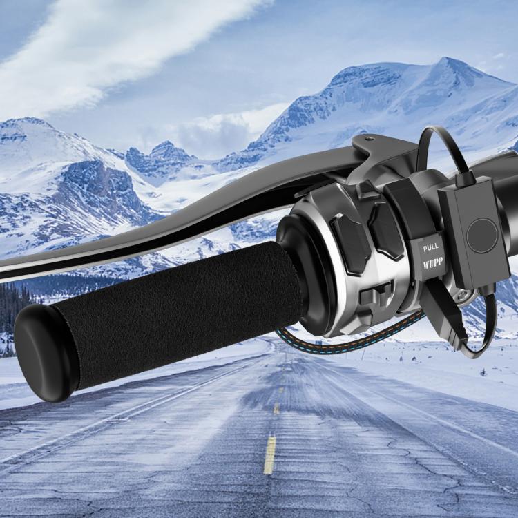 1pair Waterproof Heated Motorcycle Grips With Five-gear Adjustment