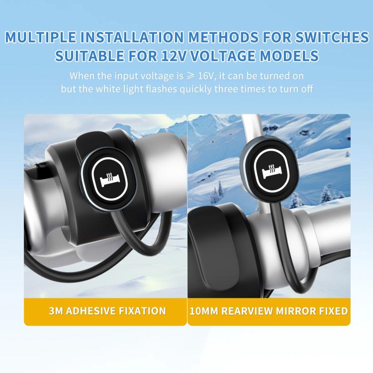 ATV Metal Switches With 5+1 Memory Heated Handlebars