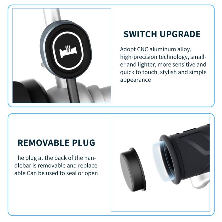ATV Metal Switches With 5+1 Memory Heated Handlebars