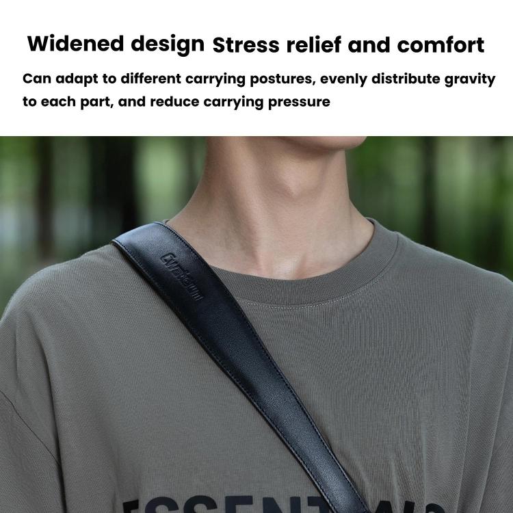 Cwatcun D222 Medium Comfortable DSLR Camera Universal Shoulder Strap Leather Quick Release Strap