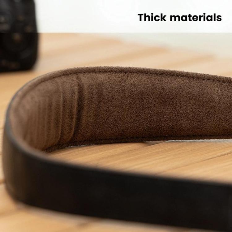 Cwatcun D222 Medium Comfortable DSLR Camera Universal Shoulder Strap Leather Quick Release Strap